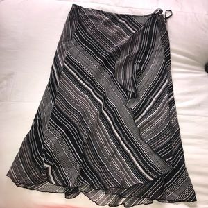 Sheer wrap skirt